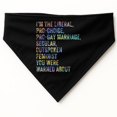 Feminist Empowerment Rights Social Justice March USA-Made Doggie Bandana