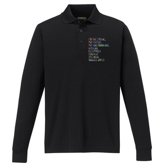 Feminist Empowerment Rights Social Justice March Performance Long Sleeve Polo