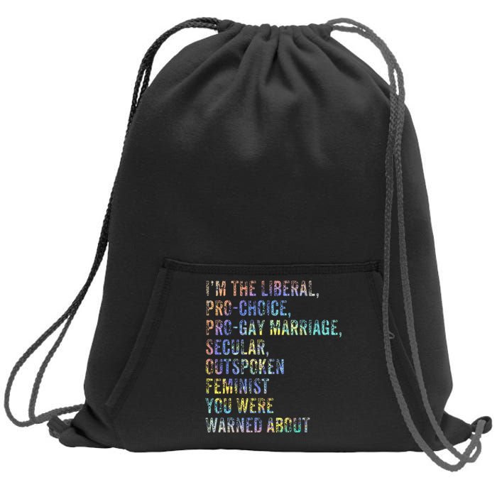 Feminist Empowerment Rights Social Justice March Sweatshirt Cinch Pack Bag