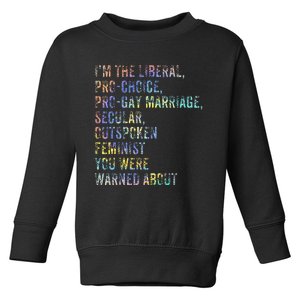 Feminist Empowerment Rights Social Justice March Toddler Sweatshirt