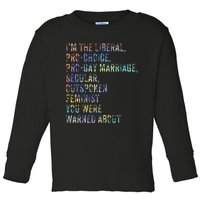 Feminist Empowerment Rights Social Justice March Toddler Long Sleeve Shirt