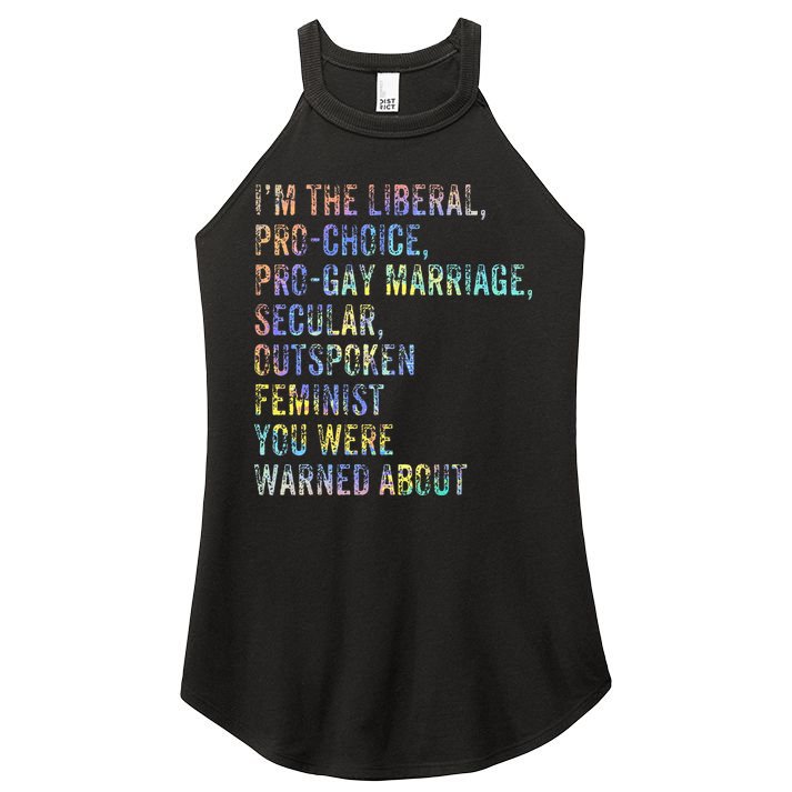 Feminist Empowerment Rights Social Justice March Women's Perfect Tri Rocker Tank