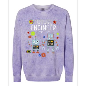 Future Engineer Robotics Robot Costume For Adults & Kids Colorblast Crewneck Sweatshirt