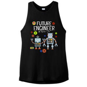 Future Engineer Robotics Robot Costume For Adults & Kids Ladies PosiCharge Tri-Blend Wicking Tank