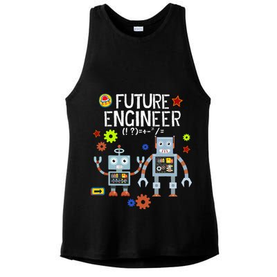 Future Engineer Robotics Robot Costume For Adults & Kids Ladies PosiCharge Tri-Blend Wicking Tank