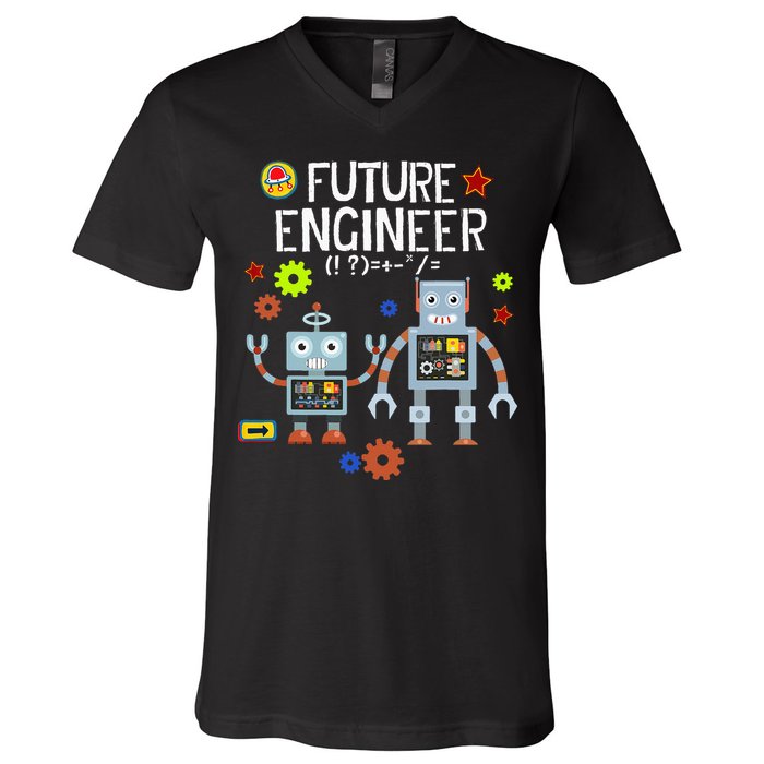 Future Engineer Robotics Robot Costume For Adults & Kids V-Neck T-Shirt