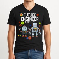Future Engineer Robotics Robot Costume For Adults & Kids V-Neck T-Shirt