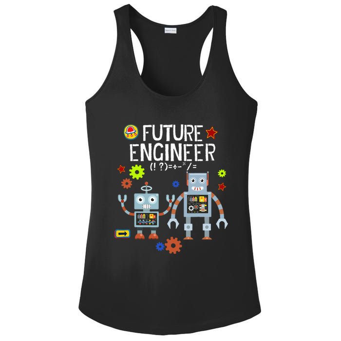 Future Engineer Robotics Robot Costume For Adults & Kids Ladies PosiCharge Competitor Racerback Tank