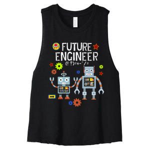 Future Engineer Robotics Robot Costume For Adults & Kids Women's Racerback Cropped Tank