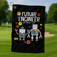 Future Engineer Robotics Robot Costume For Adults & Kids Golf Towel
