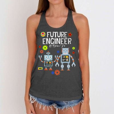 Future Engineer Robotics Robot Costume For Adults & Kids Women's Knotted Racerback Tank
