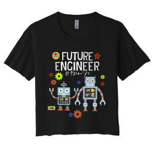 Future Engineer Robotics Robot Costume For Adults & Kids Women's Crop Top Tee