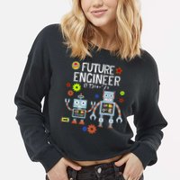 Future Engineer Robotics Robot Costume For Adults & Kids Cropped Pullover Crew