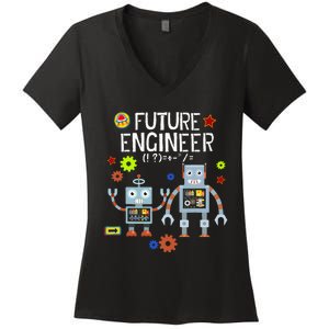 Future Engineer Robotics Robot Costume For Adults & Kids Women's V-Neck T-Shirt