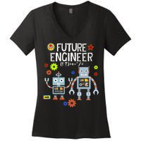 Future Engineer Robotics Robot Costume For Adults & Kids Women's V-Neck T-Shirt