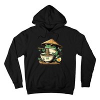 Frog Eating Ramen Kawaii Neko Japanese Noodles Anime Lovers Hoodie