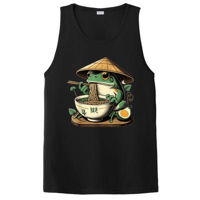 Frog Eating Ramen Kawaii Neko Japanese Noodles Anime Lovers PosiCharge Competitor Tank