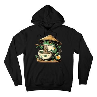 Frog Eating Ramen Kawaii Neko Japanese Noodles Anime Lovers Tall Hoodie