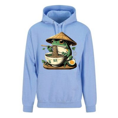 Frog Eating Ramen Kawaii Neko Japanese Noodles Anime Lovers Unisex Surf Hoodie