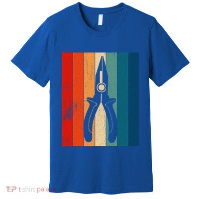 Funny Electrician Retro Electrician Gift Premium T-Shirt