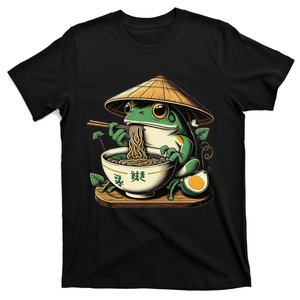 Frog Eating Ramen Kawaii Neko Japanese Noodles Anime Lovers Gift T-Shirt