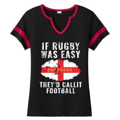 Funny England Rugby The Lions Ladies Halftime Notch Neck Tee