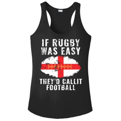 Funny England Rugby The Lions Ladies PosiCharge Competitor Racerback Tank