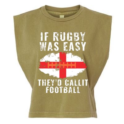 Funny England Rugby The Lions Garment-Dyed Women's Muscle Tee