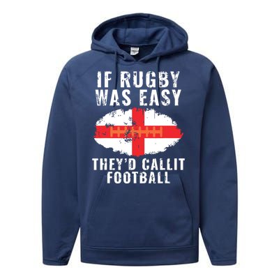 Funny England Rugby The Lions Performance Fleece Hoodie