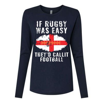 Funny England Rugby The Lions Womens Cotton Relaxed Long Sleeve T-Shirt