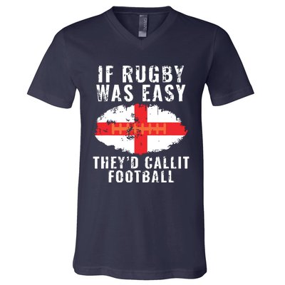 Funny England Rugby The Lions V-Neck T-Shirt