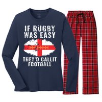 Funny England Rugby The Lions Women's Long Sleeve Flannel Pajama Set 