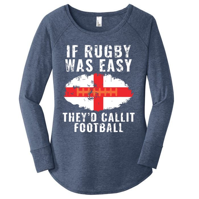 Funny England Rugby The Lions Women's Perfect Tri Tunic Long Sleeve Shirt