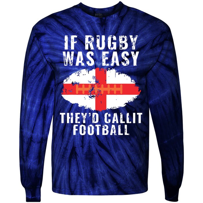 Funny England Rugby The Lions Tie-Dye Long Sleeve Shirt