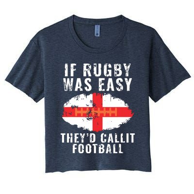 Funny England Rugby The Lions Women's Crop Top Tee