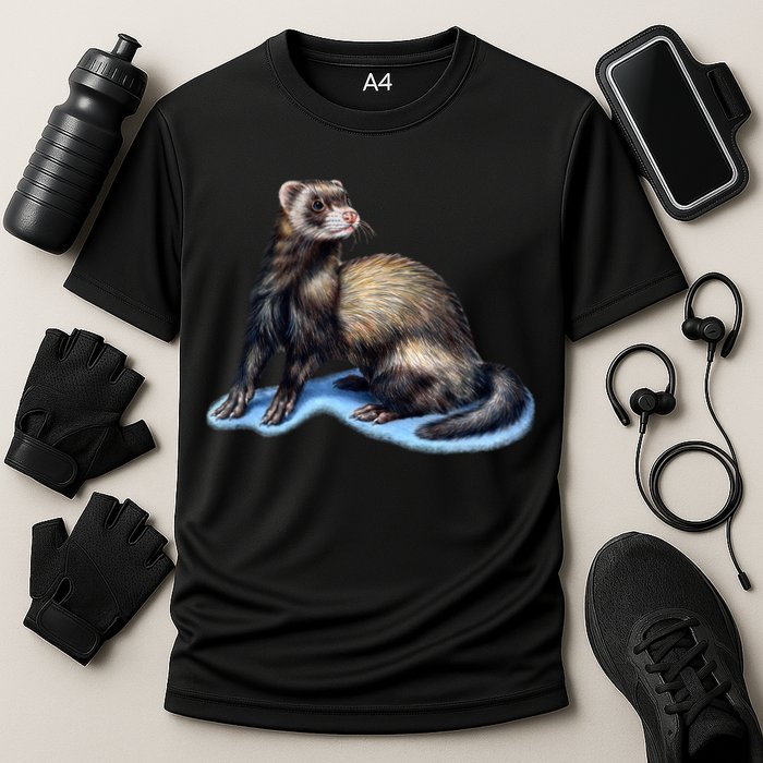 Ferret Wildlife Cooling Performance Crew T-Shirt
