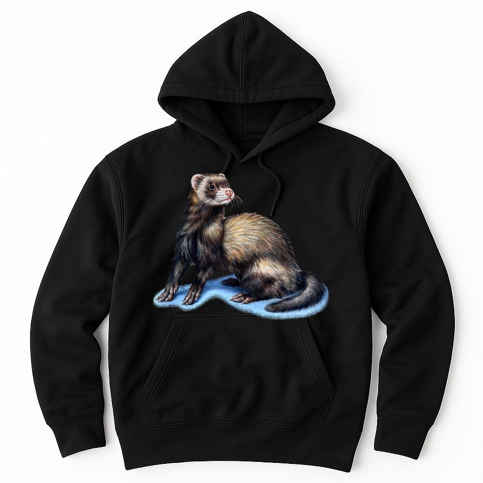 Ferret Wildlife Hoodie