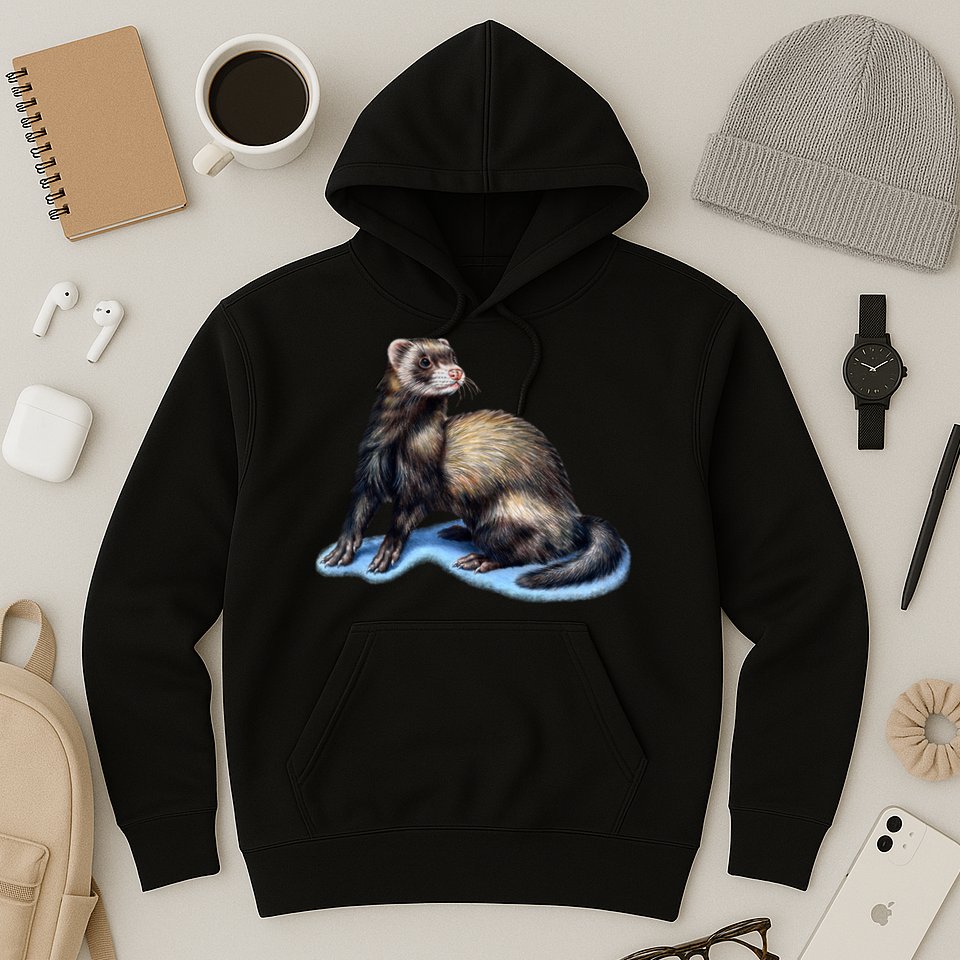 Ferret Wildlife Hoodie