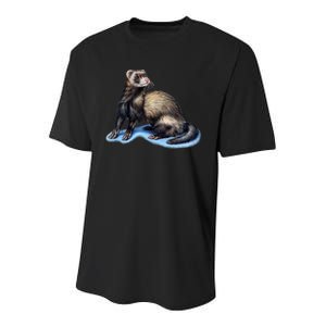 Ferret Wildlife Youth Performance Sprint T-Shirt