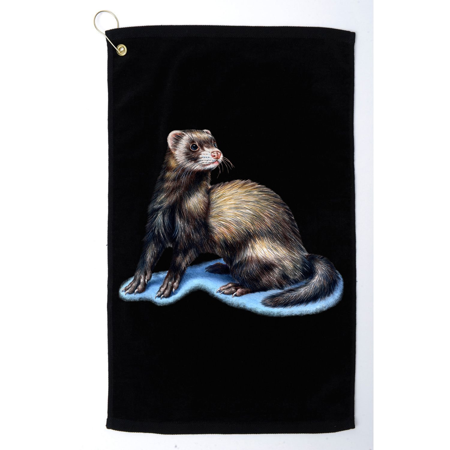 Ferret Wildlife Golf Towel