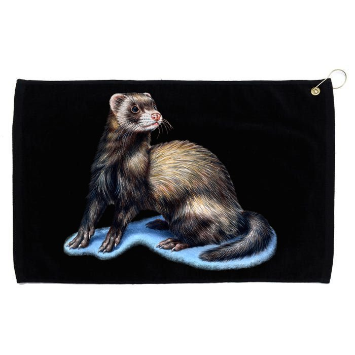 Ferret Wildlife Grommeted Golf Towel