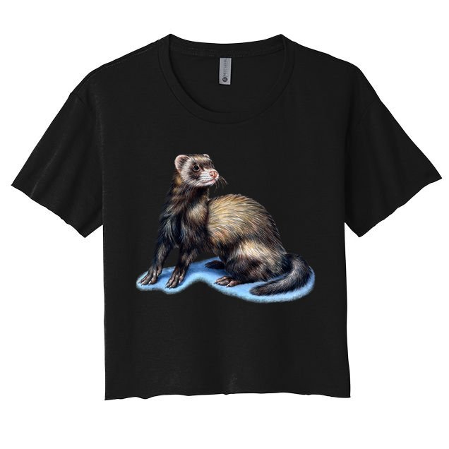 Ferret Wildlife Crop Top