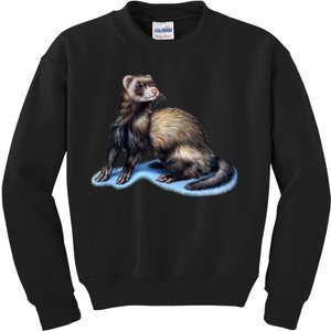 Ferret Wildlife Kids Sweatshirt