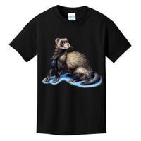 Ferret Wildlife Kids T-Shirt