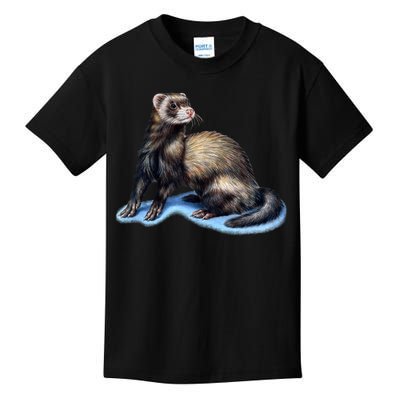 Ferret Wildlife Kids T-Shirt