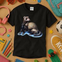 Ferret Wildlife Kids T-Shirt