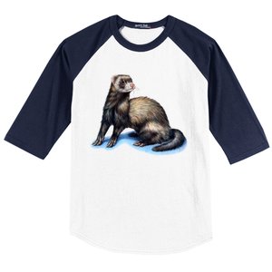 Ferret Wildlife Baseball Sleeve Shirt