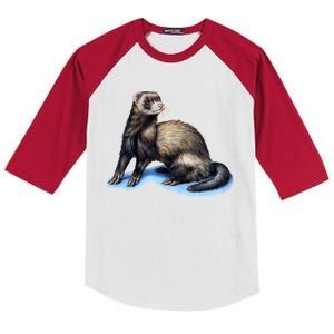 Ferret Wildlife Kids Colorblock Raglan Jersey