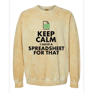 Funny Excel Spreadsheets Lover Gift Accountant Colorblast Crewneck Sweatshirt