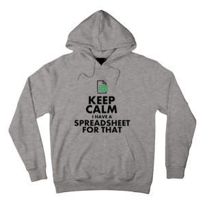 Funny Excel Spreadsheets Lover Gift Accountant Tall Hoodie